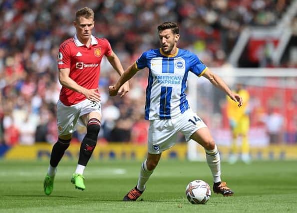 Brighton midfielder Adam Lallana missed the Premier League win against Leeds United and faces a spell on the sidelines