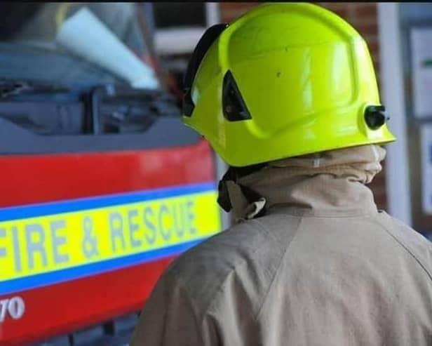 Emergency services from East Sussex Fire and Rescue were called to help tackle a fire on a street in Battle.