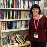 Barbara volunteering in the Brighton Cancer Research UK shop