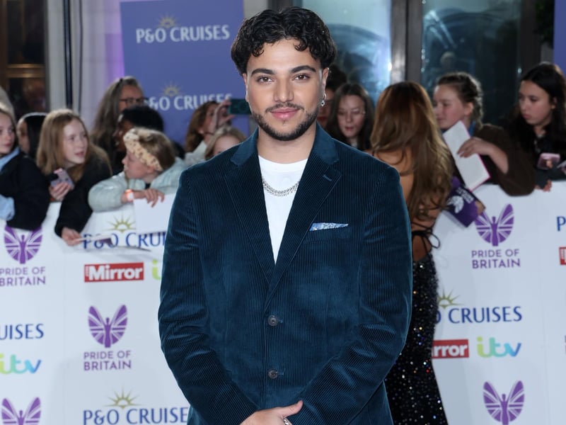 Junior Andre, wearing Dobell, attends the Pride Of Britain Awards 2026 on October 19 in London. Photo: Hoda Davaine/Getty Images