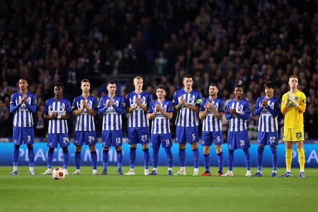Brighton & Hove Albion are competing in Europe for the first time in the club's 122-year history after finishing sixth in the Premier League last season. (Photo by Ryan Pierse/Getty Images)