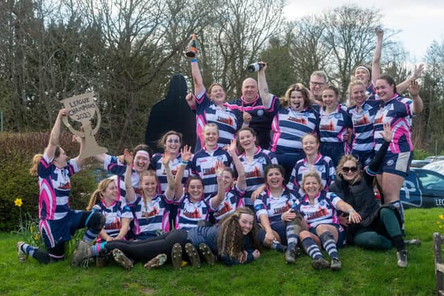 East Grinstead Women celebrate their title win | Picture: Ben Hardisty