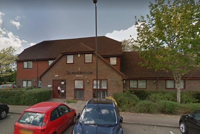 Saxonbrook Medical in Maidenbower Square, Crawley was recorded as having 19,582 patients and the full-time equivalent of 8 GPs, meaning it has 2,441 patients per GP.