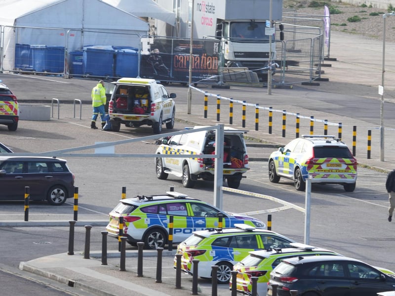 Emergency services on the scene