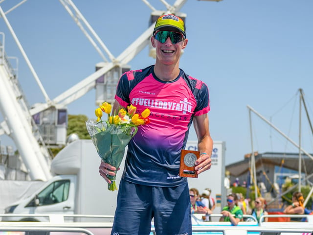 Podium pictures from the Eastbourne Triathlon Festival 2023