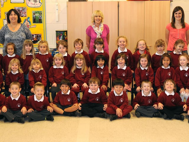 New reception pupils at Hassocks Infant School in 2010