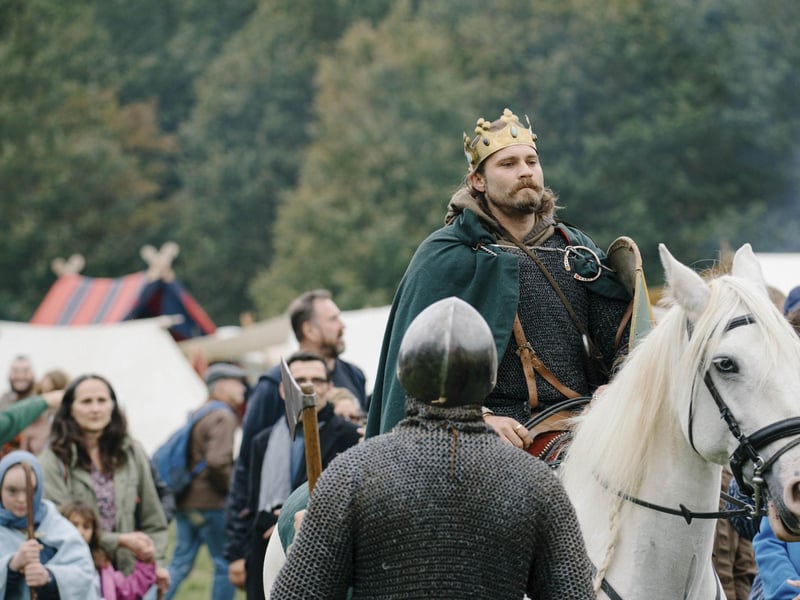 Battle of Hastings reenactment at Battle Abbey 2025. Pic supplied by Tom Arber/English Heritage.