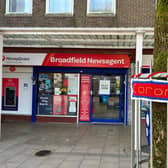 Coronation tree wrap outside Broadfield Post Office