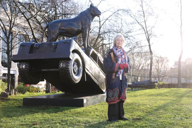 Virginia McKenna opens the Born Free Forever exhibition featuring 25 life size lions in London’s Millennium Green to mark Born Free’s Year of the Lion.