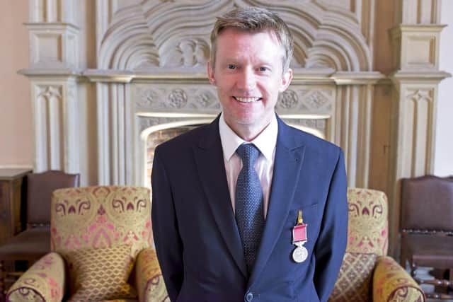 Wilton Park head chef Tony Franklin with his British Empire Medal