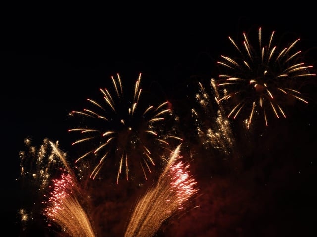 Fireworks at Goodwood Racecourse, August 2025