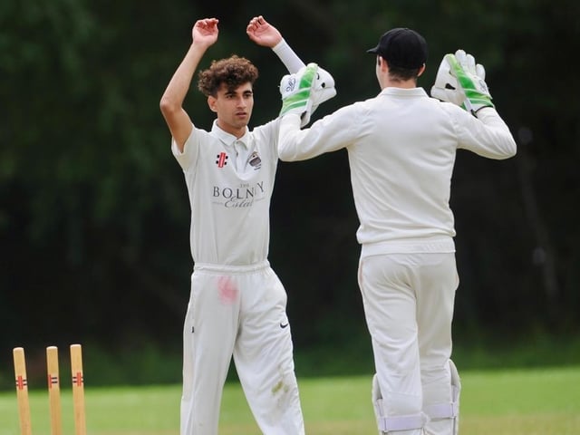 Action from Portslade CC v Bolney CC in Division 4 East of the Sussex Cricket League