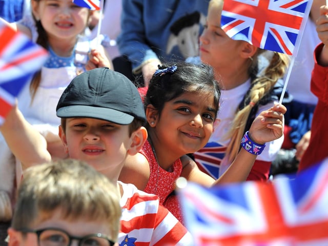 The Platinum Jubilee celebration at Bolnore Village Primary School in Haywards Heath