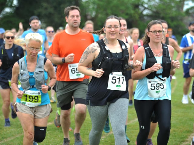 Burgess Hill 10k section of the May bank holiday weekend Mid Sussex Marathon.  Event - Burgess Hill Mid Sussex 10K.  HR26050501. Pic Hollie R/Iconic Media Group : Burgess Hill races at the 2026 Mid Sussex Marathon