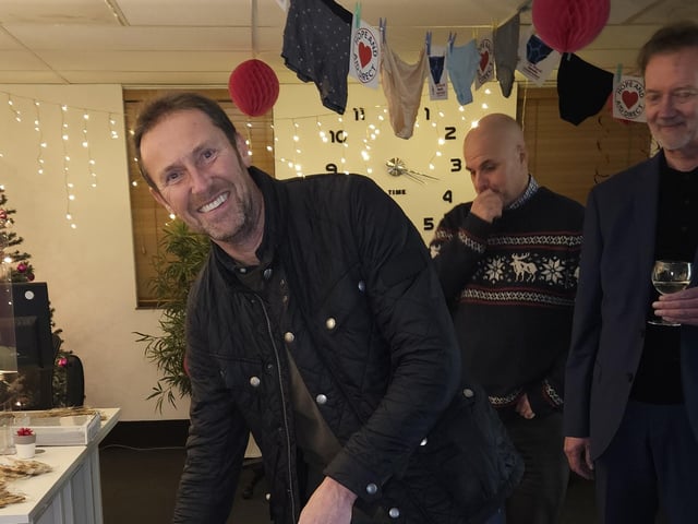 The fundraising event for Hope and Aid Direct took place at Rose Media Group in Highland House, Burgess Hill, on Tuesday, December 17