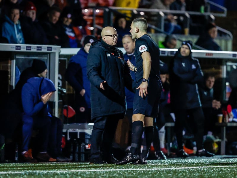 Action from Eastbourne Borough's 2-1 FA Trophy third round defeat at home to Bracknell Town