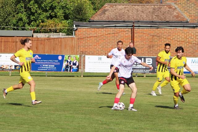 YM in action earlier in the season v Haywards Heath | Picture by Tim Hewlett