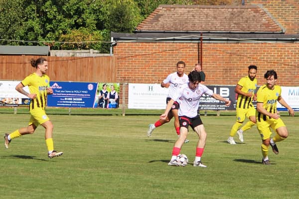 YM in action earlier in the season v Haywards Heath | Picture by Tim Hewlett