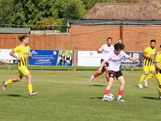 YM in action earlier in the season v Haywards Heath | Picture by Tim Hewlett