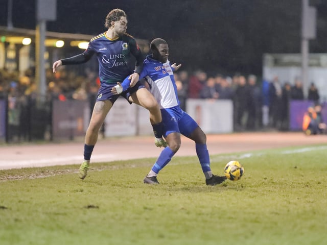 Horsham FC in action at Hornchurch in the Isthmian premier division