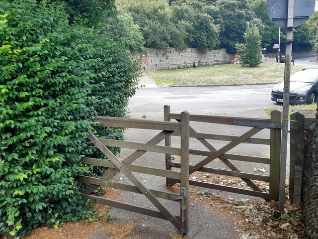 You come out into Manor Road and turn left