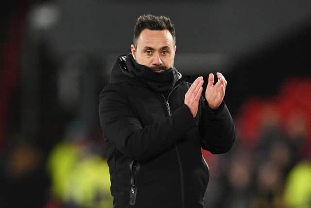 Roberto De Zerbi, Manager of Brighton & Hove Albion, believes Arsenal are the best team this season
