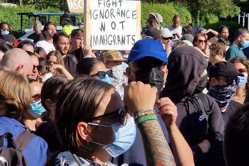 Photo from last night's protest