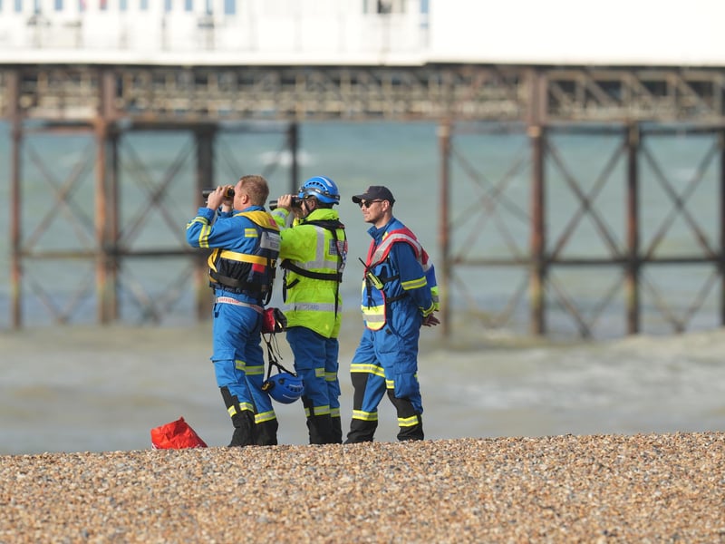 A large search and rescue mission has been launched to find a missing swimmer. Picture: Eddie Mitchell