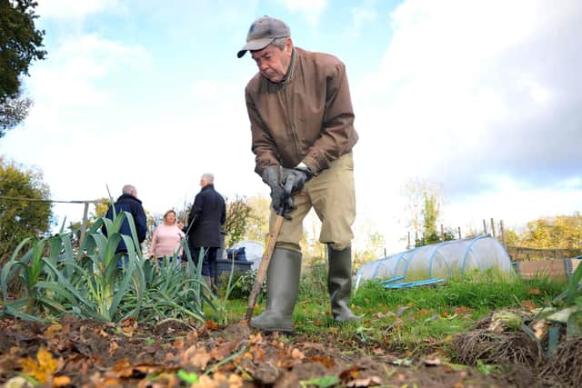 Allotment holders at Chanctonbury allotments in Burgess Hill are dismayed at plans to build new homes where their patches are