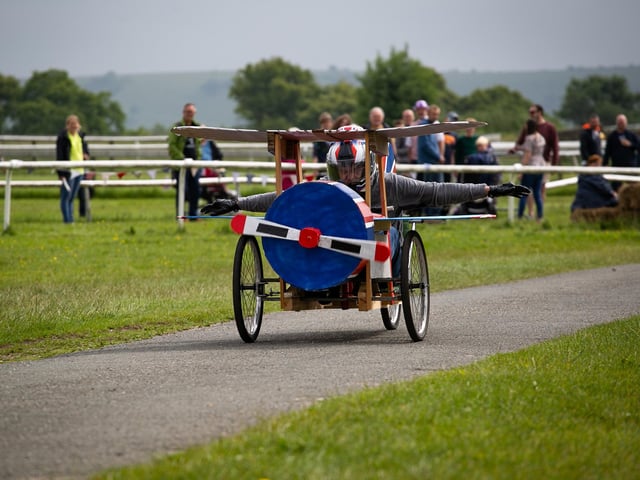 Plumpton's Jubilee weekend ended with the Big Event at Plumpton Racecourse, which included a pageant through the village, a fairground with village stalls, plus a soap box race and a live band.