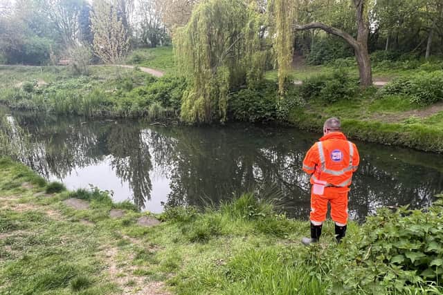 Worthing Borough Council said it was ‘working closely’ with the Environment Agency, which has ‘launched an urgent investigation’ after the discovery. Photo: Eddie Mitchell