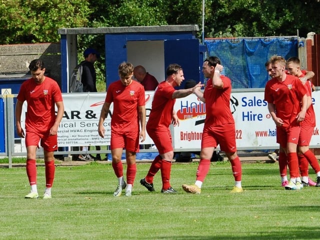 Action from Shoreham v Pagham in the SCFL premier division