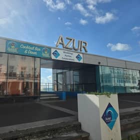 The empty Azur venue on St Leonards seafront photographed on October 2, 2026