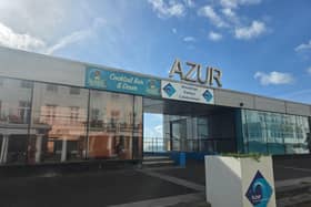 The empty Azur venue on St Leonards seafront photographed on October 2, 2026