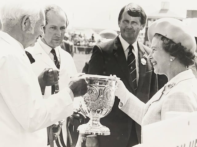 Her Majesty at the South of England Show in Ardingly in 1984