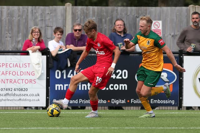 Action from Worthing FC's 3-0 friendly win at Horsham