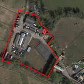 The proposed site of a new gypsy and traveller site near Horsham