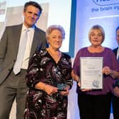 Judy Tilbury, 83, (second from left) won the Stephen McAleese Outstanding Contribution to Headway Award