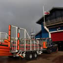 New faster Atlantic lifeboat is trialled at Hastings. Pics by Kevin Boorman