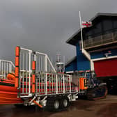 New faster Atlantic lifeboat is trialled at Hastings. Pics by Kevin Boorman