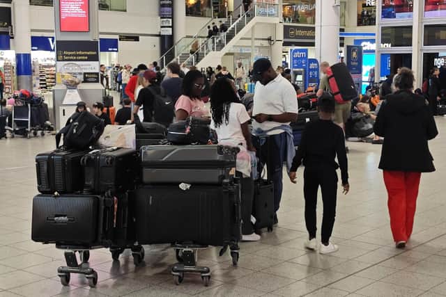 Passengers have described being left stranded, without luggage and facing hours-long delays after a technical issue with the UK's air traffic control system caused widespread disruption at Gatwick. Photo: Eddie Mitchell