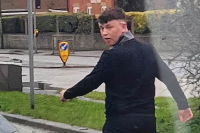 The police would like to speak with the man photographed as he 'may be able to assist with our enquiries'. Photo: Sussex Police