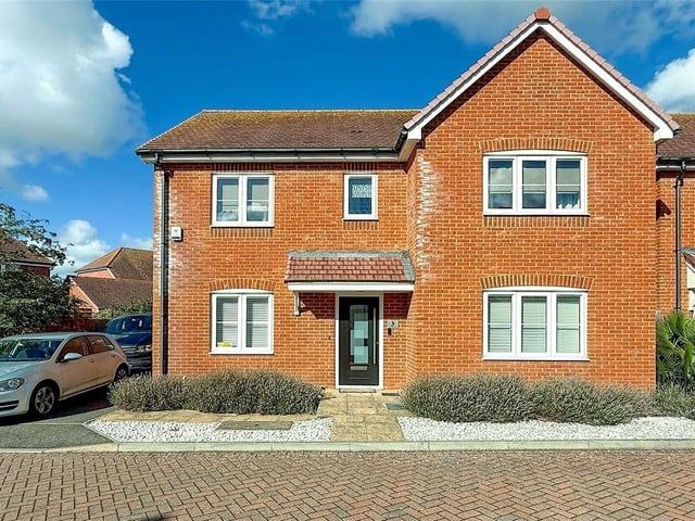 This detached four-bedroom house on the Kingley Gate development has come on the market at £490,000