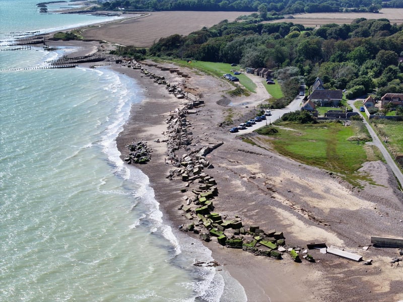 Climping Beach is gorgeous, but remember to heed any warnings related to erosion or flooding if in place