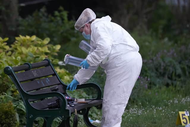 RUSSELL SQ BRIGHTON STABBING 27-5-23. Photo; Eddie Mitchell.