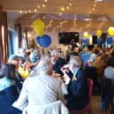 Scores of people supported the event at the George and Dragon, Shipley