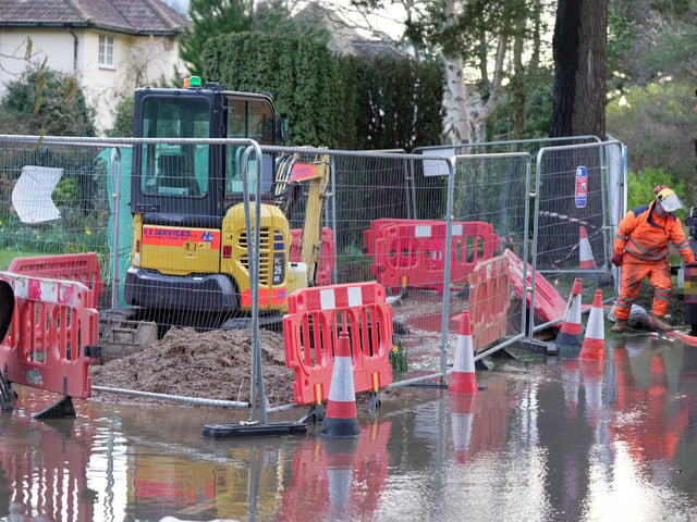 There have been reports of a flooded street at the Aldwick Bay Estate