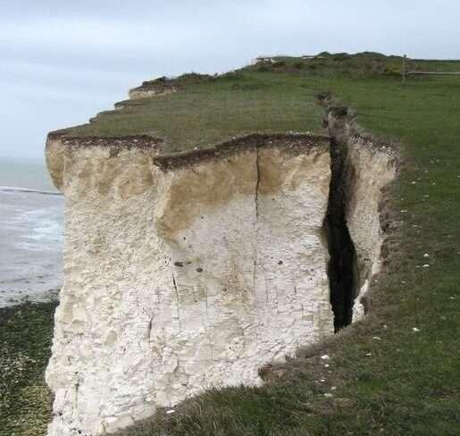 East Sussex residents told to 'stay back' after Seven Sisters cliff ...