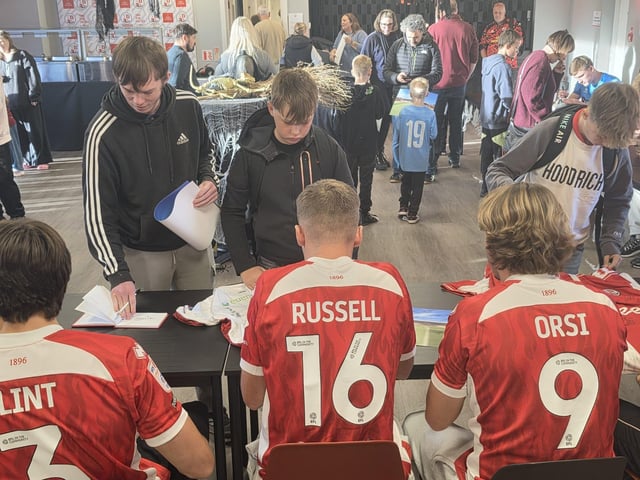 Crawley Town held a Halloween signing special where fans met the players and had their memorabilia signed