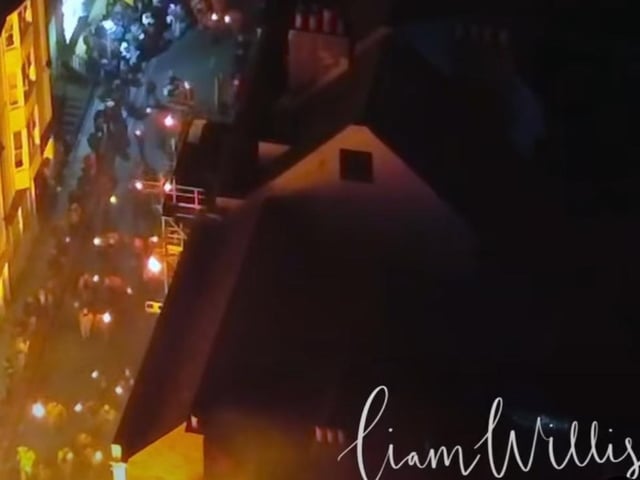 Hastings Bonfire from the air. Pics by Liam Willis Photography